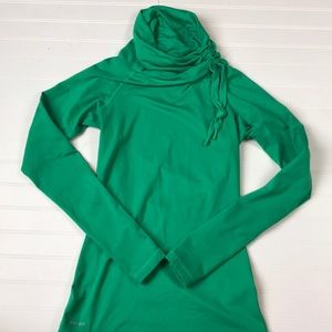 Nike Pro turtle neck women’s small S green